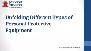 unfolding different types of personal protective