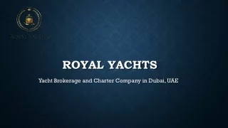 Yacht Brokerage and Charter Company in Dubai, UAE