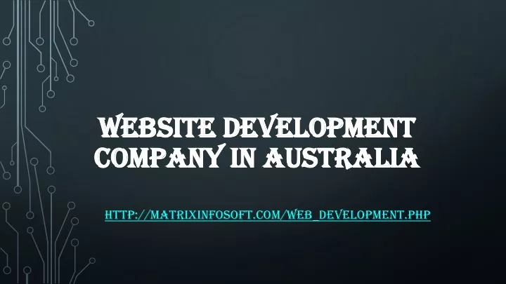 website development company in australia