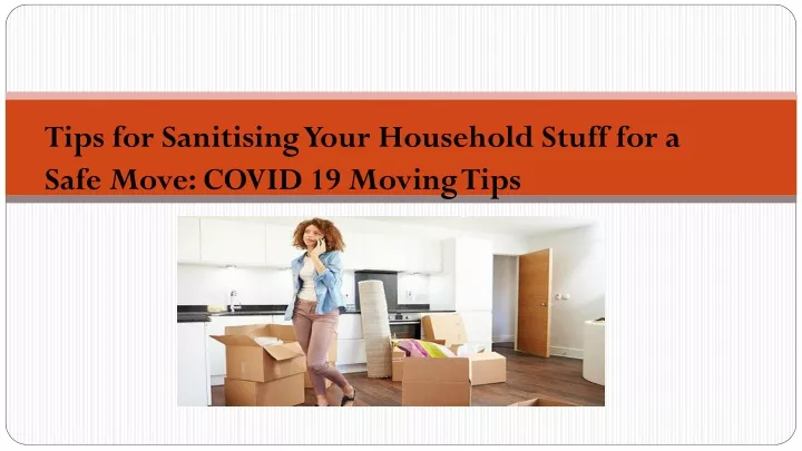 tips for sanitising your household stuff