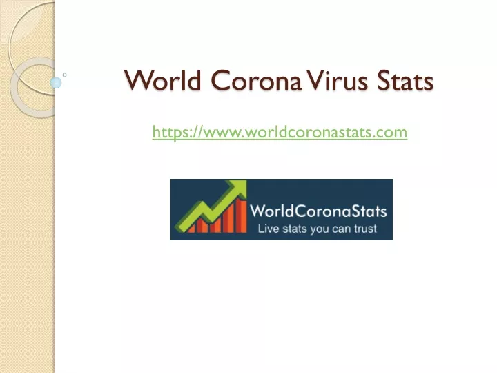 world corona virus stats