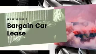 Bargain Car Lease