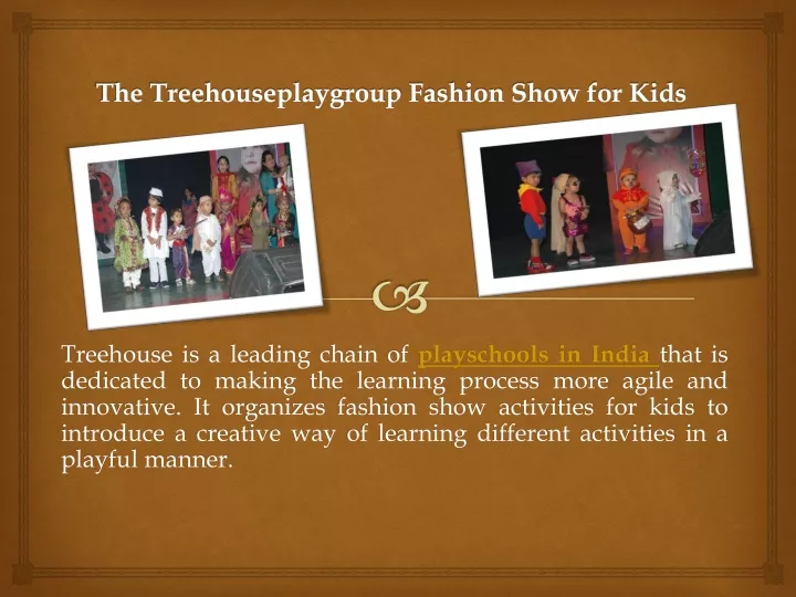 the treehouseplaygroup fashion show for kids