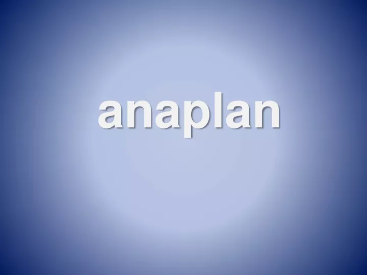 anaplan
