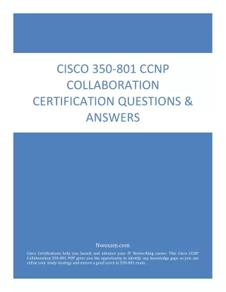 cisco 350 801 ccnp collaboration certification