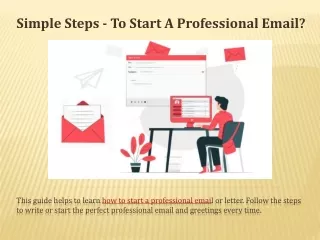 simple steps to start a professional email
