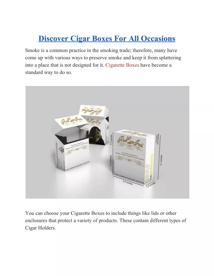 discover cigar boxes for all occasions