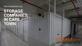 Storage Companies in Cape Town