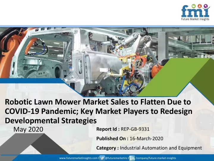 robotic lawn mower market sales to flatten