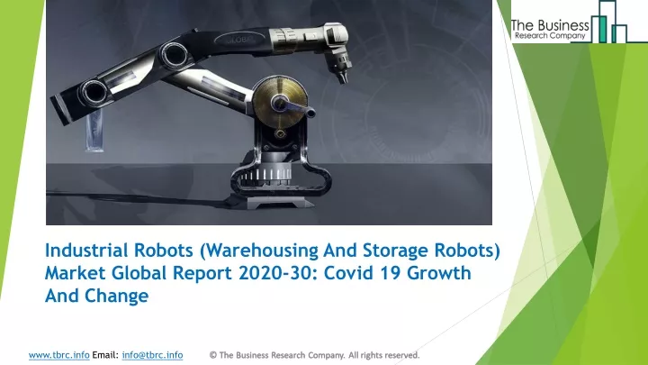 industrial robots warehousing and storage robots