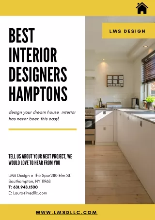 Best Interior Designers Hamptons, NY - LMS Design