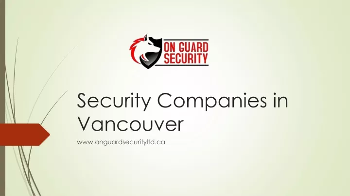 security companies in vancouver