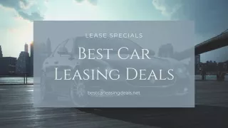 Best Car Leasing Deals