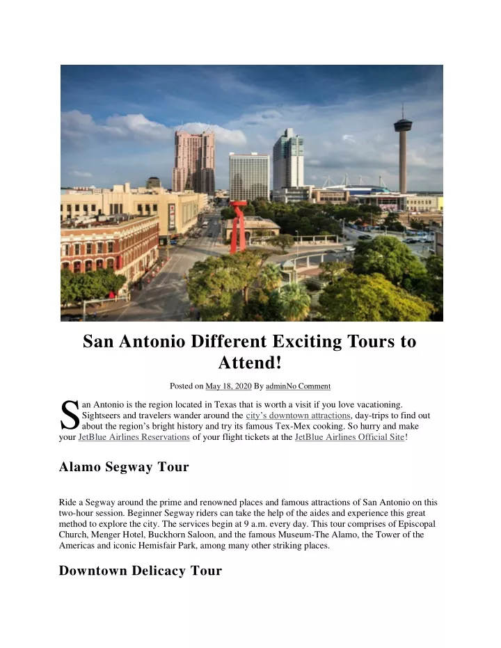 san antonio different exciting tours to attend s
