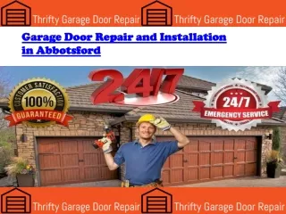 Garage Door Repair and Installation in Abbotsford