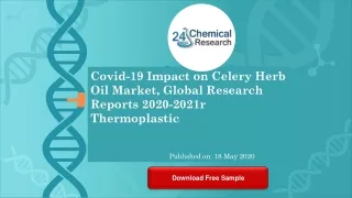 Covid 19 Impact on Celery Herb Oil Market, Global Research Reports 2020 2021