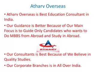 Atharv Education Mumbai | Atharv Overseas Education Consultancy | MBBS in Abroad | Study in Abroad