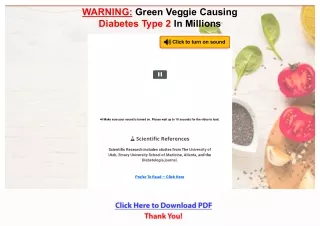 warning green veggie causing diabetes type