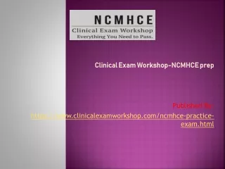 About NCMHCE