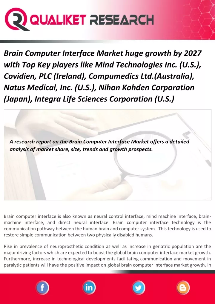 brain computer interface market huge growth