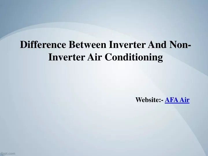 difference between inverter and non inverter