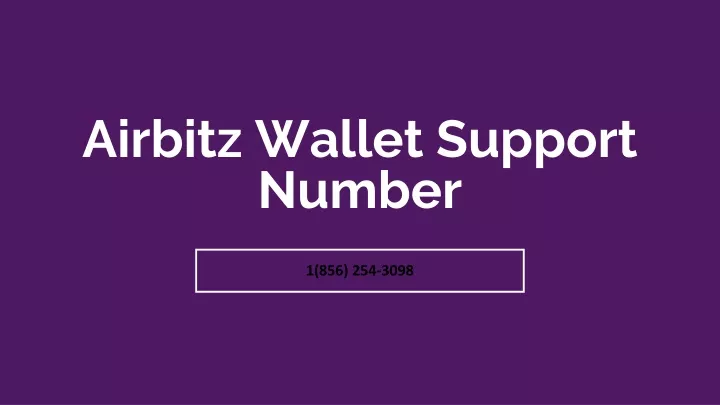 airbitz wallet support number
