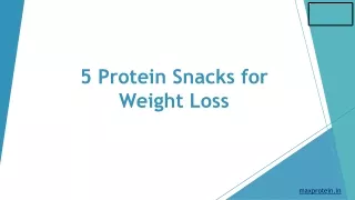 5 protein snacks for weight loss