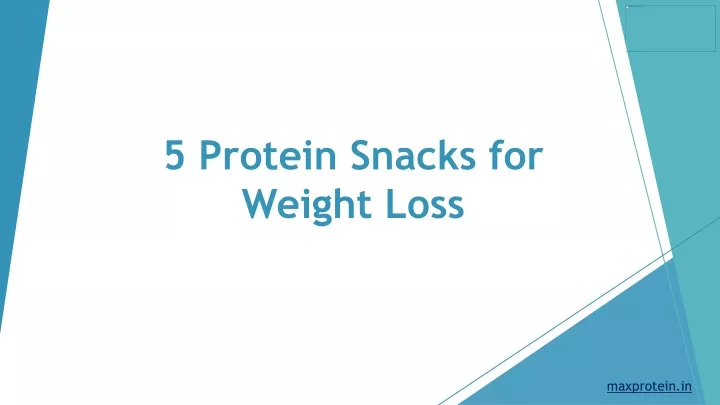 5 protein snacks for weight loss