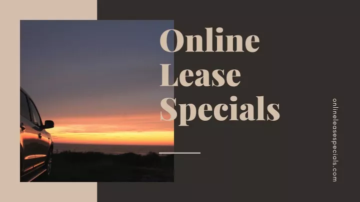 online lease specials