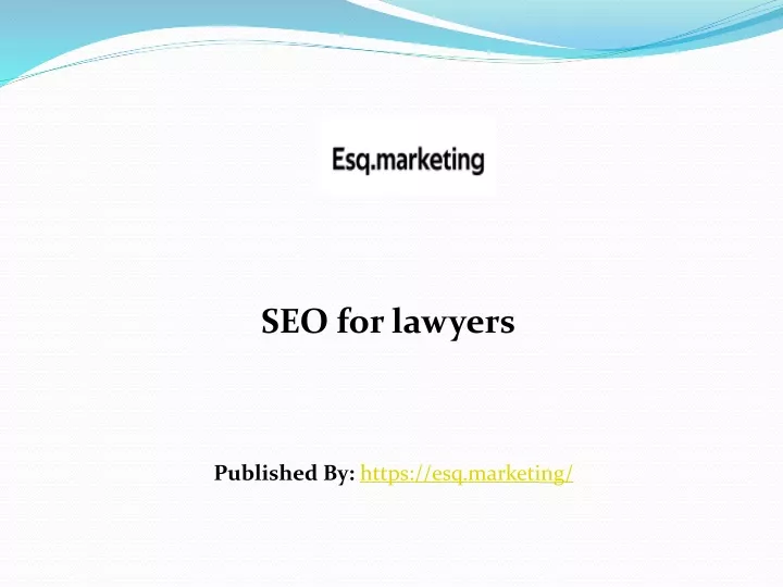 seo for lawyers published by https esq marketing