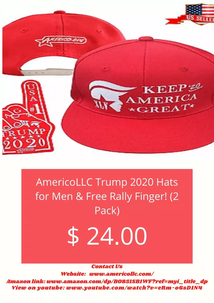 americollc trump 2020 hats for men free rally