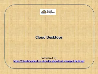 Cloud Desktops