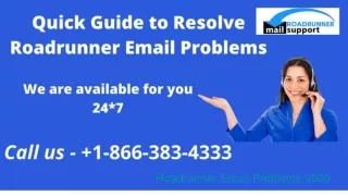 How to Fix Roadrunner Email Problems | In-Depth Solution |  1-866-383-4333