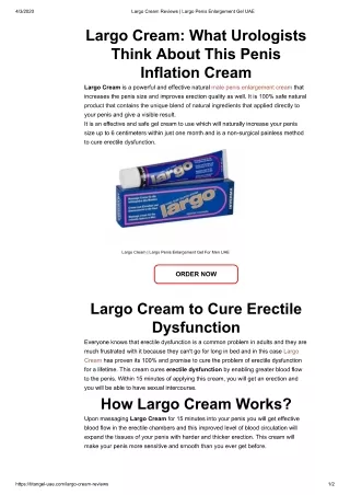 Largo Cream Reviews