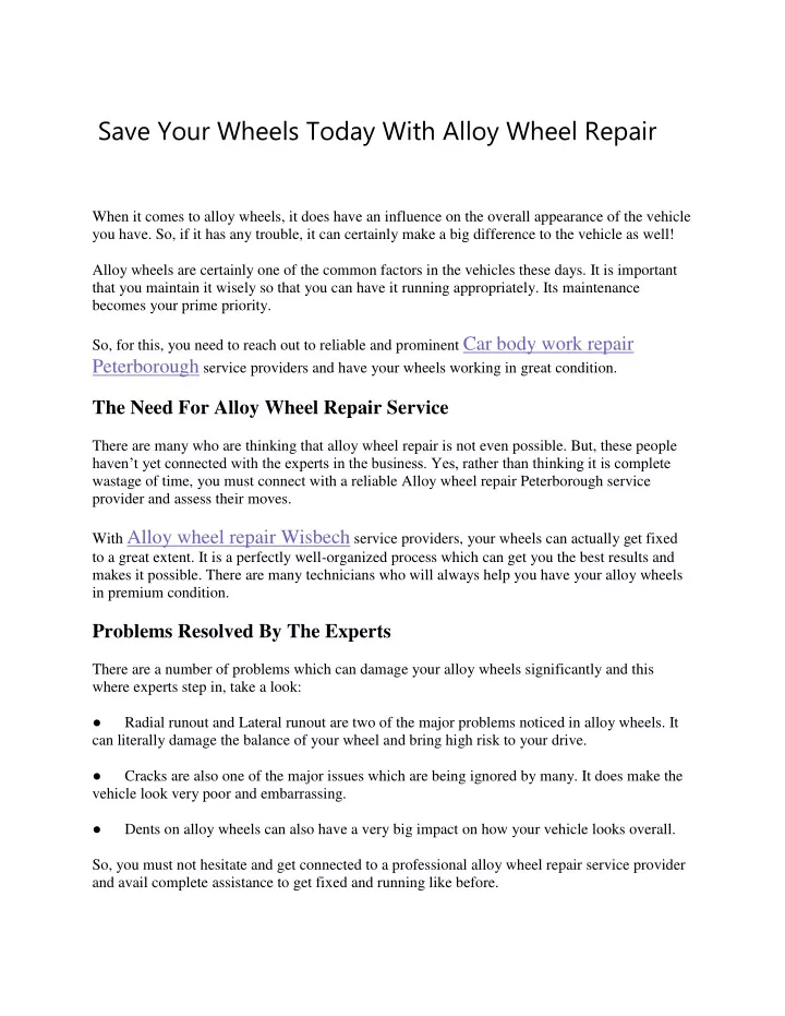 save your wheels today with alloy wheel repair