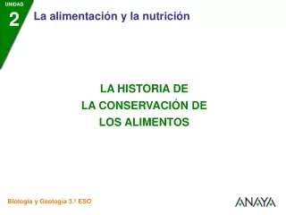 Historia de la conservación de alimentos
