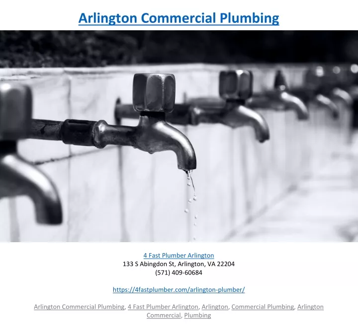 arlington commercial plumbing