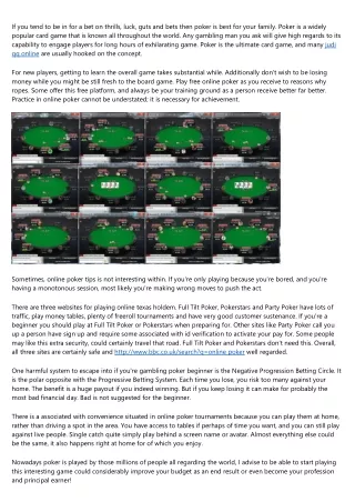 Consistently Win At Poker? Is It Possible?