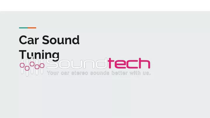 car sound tuning