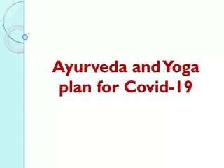 Ayurveda and Yoga plan for Covid-19 - Apple A Day RX
