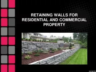 Retaining Walls For Residential and Commercial Property