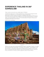 EXPERIENCE THAILAND IN 360° SURREALISM - slide 1