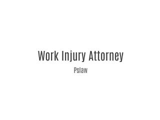 Work Injury Attorney