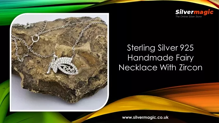 sterling silver 925 handmade fairy necklace with