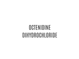 Octenidine Dihydrochloride Antiseptic Chemical