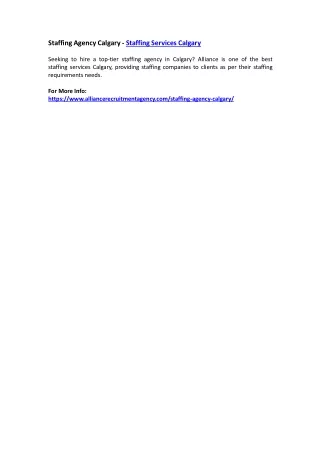 staffing agency calgary staffing services calgary