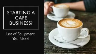 starting a cafe business