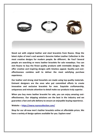 Double Wrap Genuine Leather Bracelet - roanocollection.com