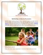 Skill building activities for preschoolers - slide 1