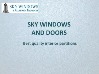 Sky Windows and Doors